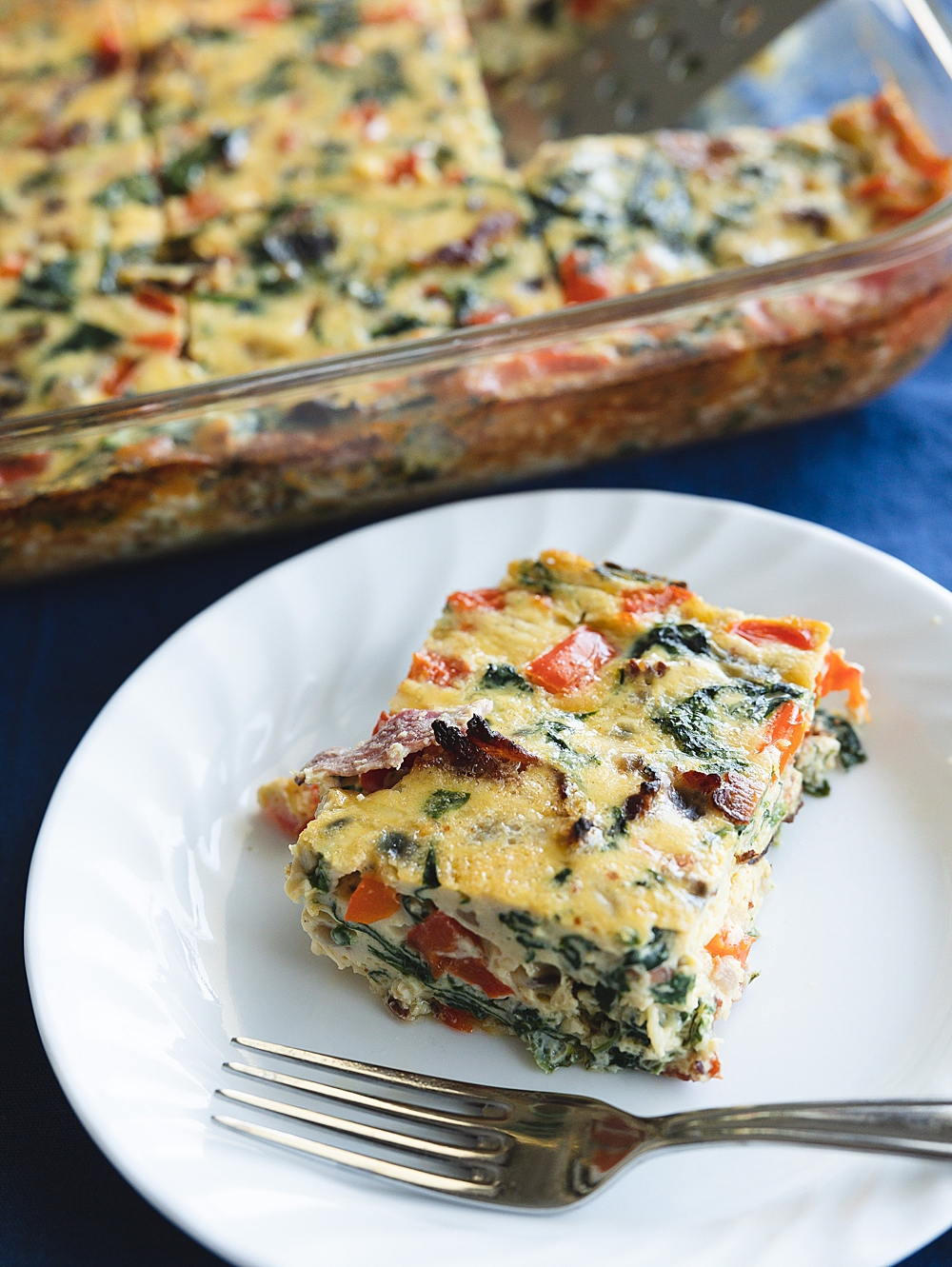 Crustless Quiche {9x13 pan} - Six Clever Sisters
