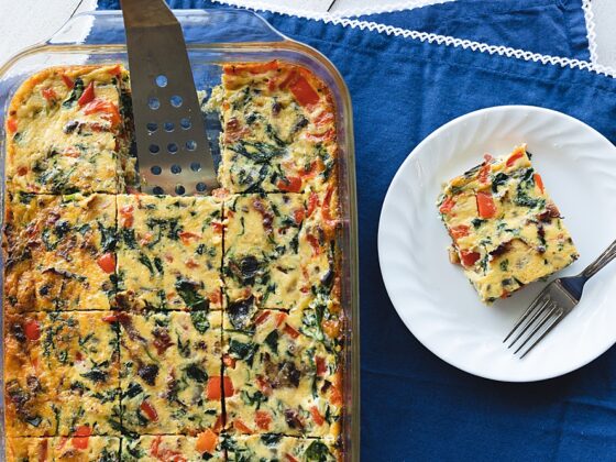 Crustless Quiche {9×13 pan}