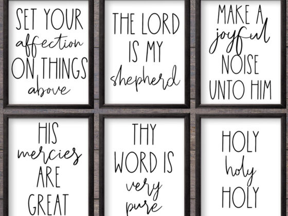 Free Bible Verse Printables {RAE DUNN STYLE}
