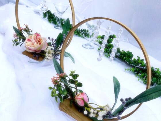 DIY Floral Hoop Centerpiece