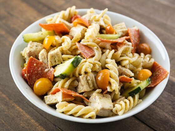 Pesto Pasta Salad { Easy one-dish summer meal! }