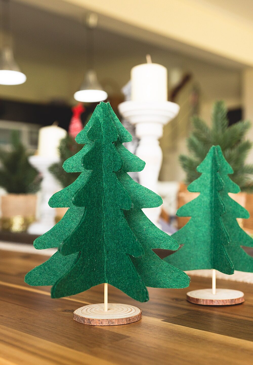DIY Felt Christmas Trees (with free printable template!)