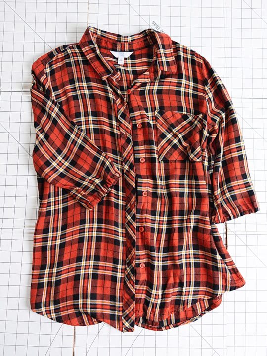Cute & Simple Flannel Shirt Upcycle! - Six Clever Sisters
