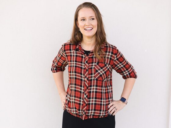 Cute & Simple Flannel Shirt Upcycle!