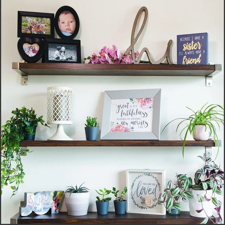 I love styling my open shelves - each season, I can change it up and bring in different colors and textures. So much fun!⁣
I especially love styling them in the spring time because I can load them up with all the pretty little plants :-)⁣
I made this post 𝐇𝐨𝐰 𝐭𝐨 𝐒𝐭𝐲𝐥𝐞 𝐅𝐥𝐨𝐚𝐭𝐢𝐧𝐠 𝐒𝐡𝐞𝐥𝐯𝐞𝐬 𝐟𝐨𝐫 𝐒𝐩𝐫𝐢𝐧𝐠 to give you some ideas and tips if you are trying to style yours. The post is over on SixCleverSisters.com.⁣
One of my key tips is to use what you already have in your house. It's easy to want to go out shopping and find new things (which I LOVE doing) but you'll save yourself time and money by just using things you already have. Try to think outside of the box and use pieces you've never used for your shelves before! Printable art pieces and quotes are a fun and easy way to spruce up any space in your home, especially floating shelves. On our website, we have dozens of free printables of all styles that you can print out and display around your home!⁣
Happy styling! ;-)⁣
⁣
#sixcleversisters #home #homedecor #openshelving #styling #homestyling ⁣
#homesweethome #interiorandhome #interiordetails #homedetails #homedecoration #printable #interiordecorating #instahome #decor #decoration #inspire_me_home_decor #homedecorating #homestyle #homeinspo #sweethome #homeinterior #myhome