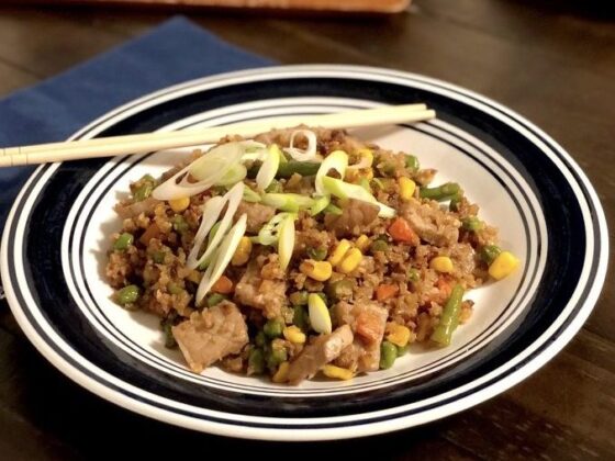 Low-Carb Pork Fried Rice