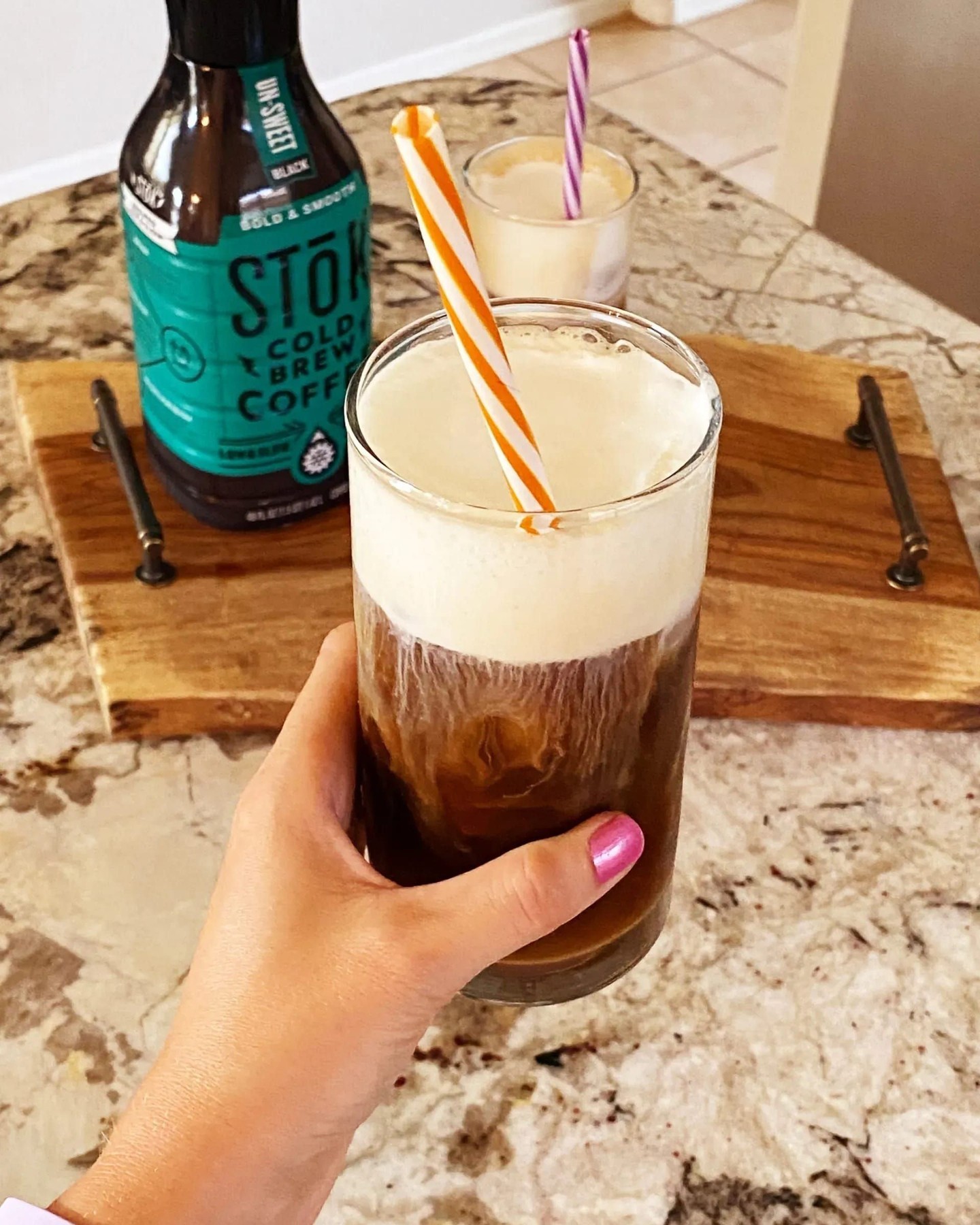 Did you know you can make your own flavored cold foam for your coffee at home? It only takes three simple ingredients and voila! Summer afternoons are a great time for some cold brew coffee topped with cold foam :-)⁣
Find this recipe at SixCleverSisters.com (and hundreds more!!!)⁣
⁣
#sixcleversisters #coffee #coldfoam #coldbrew #coffeeoftheday #coffeeplease #butfirstcoffee #icedcoffee #coffeelife #coffeelover #homemade #diy #doityourself #coffeecoffeecoffee #coffeeislife #cotd #diyideas #recipes #recipeoftheday #rotd #recipe
