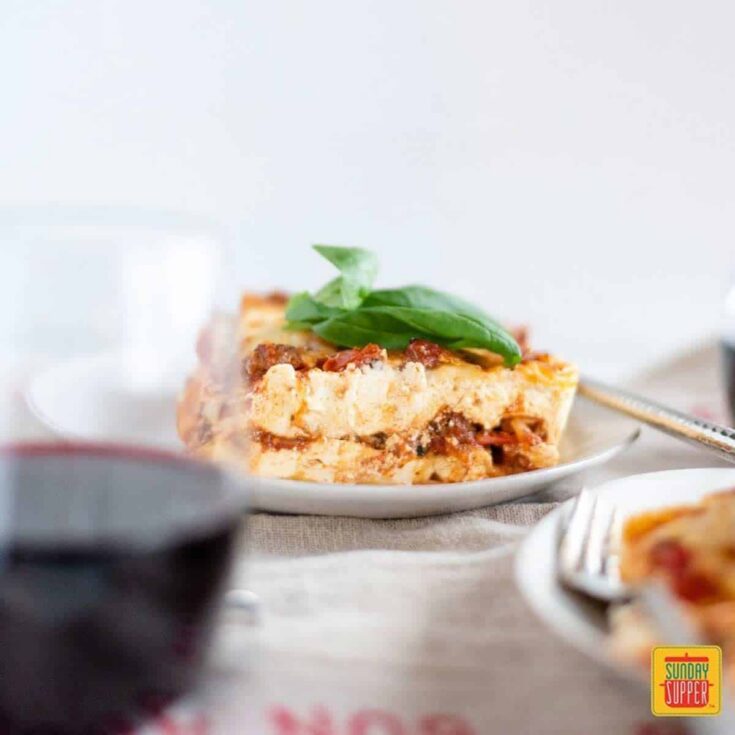 Image for Easy Sausage Lasagna for Two