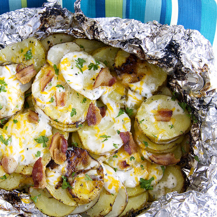Image for Bacon Ranch Grilled Potatoes {with Video}
