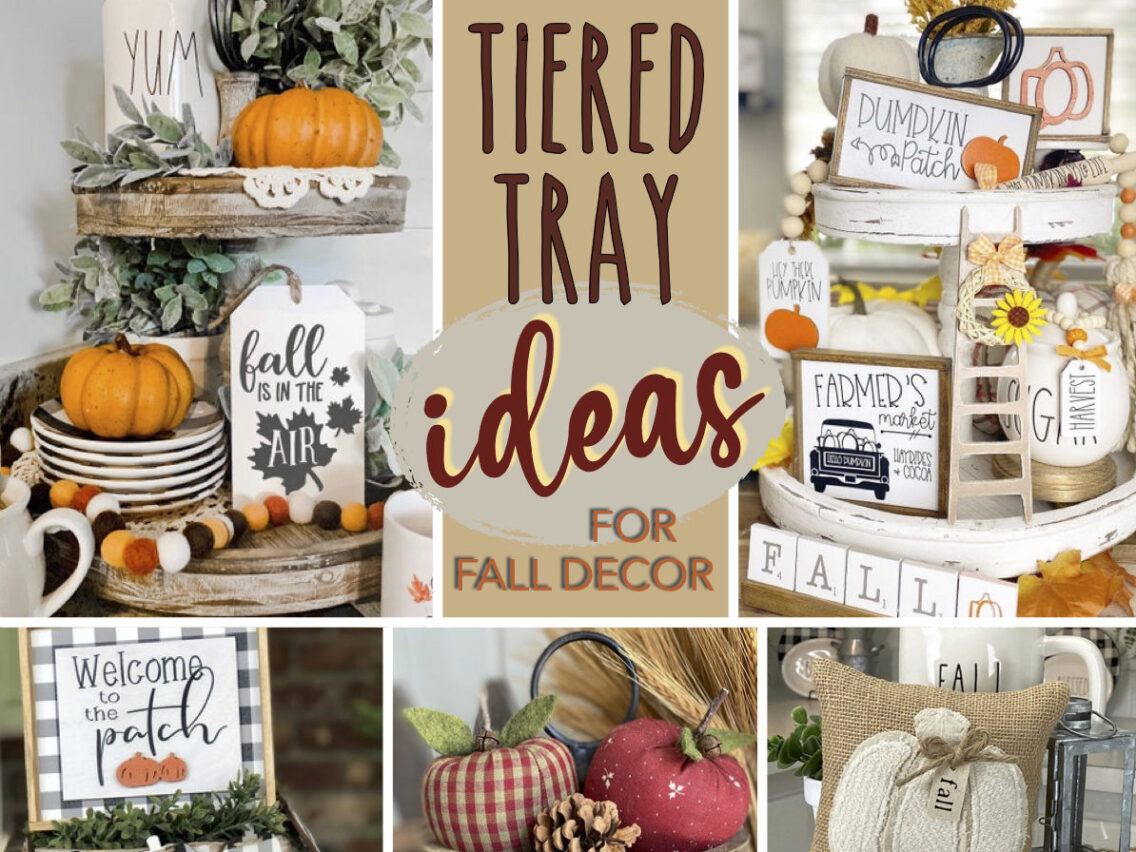 20 Tiered Tray Fall Decor Ideas