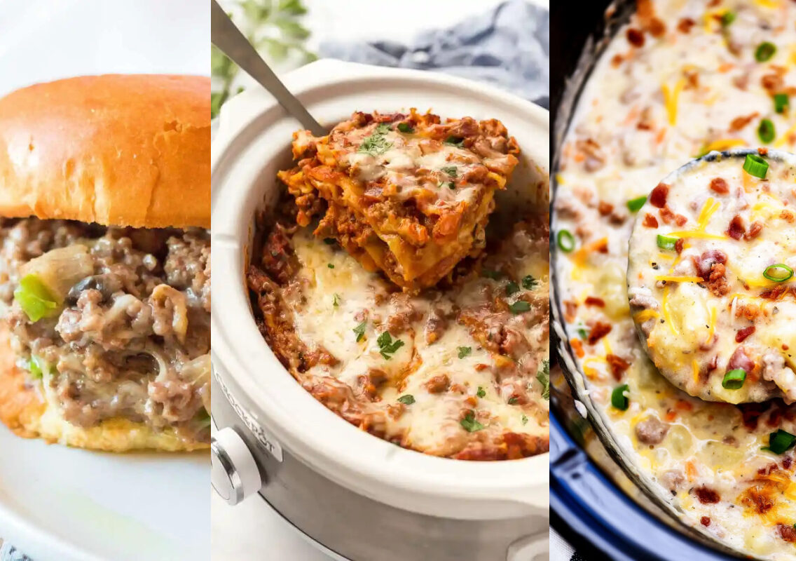 Ground Beef Crock Pot Recipes – 20 Easy Slow Cooker Recipes Using Hamburger