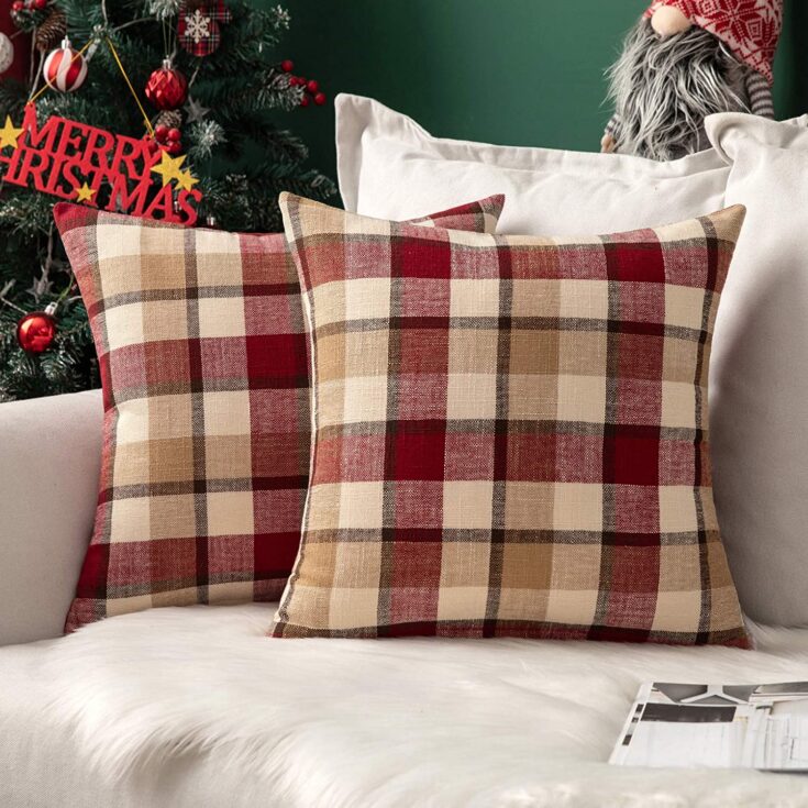 Christmas Pillow Covers | Christmas Pillow Covers 18 x 18 | Amazon Christmas Pillow Covers | Christmas Pillow Covers Amazon | Christmas Pillow Covers Living Rooms | Christmas Home Decor | Christmas Home Decor Ideas | Christmas Home Decor Living Room | Did you know adding a Christmas pillow cover to a pillow you already have is an easy way to add some Christmas decor to your home? Add some cute Christmas decor for cheap with these adorable pillows! #christmas #holiday #home #homedecor #christmas2022 #christmasdecor