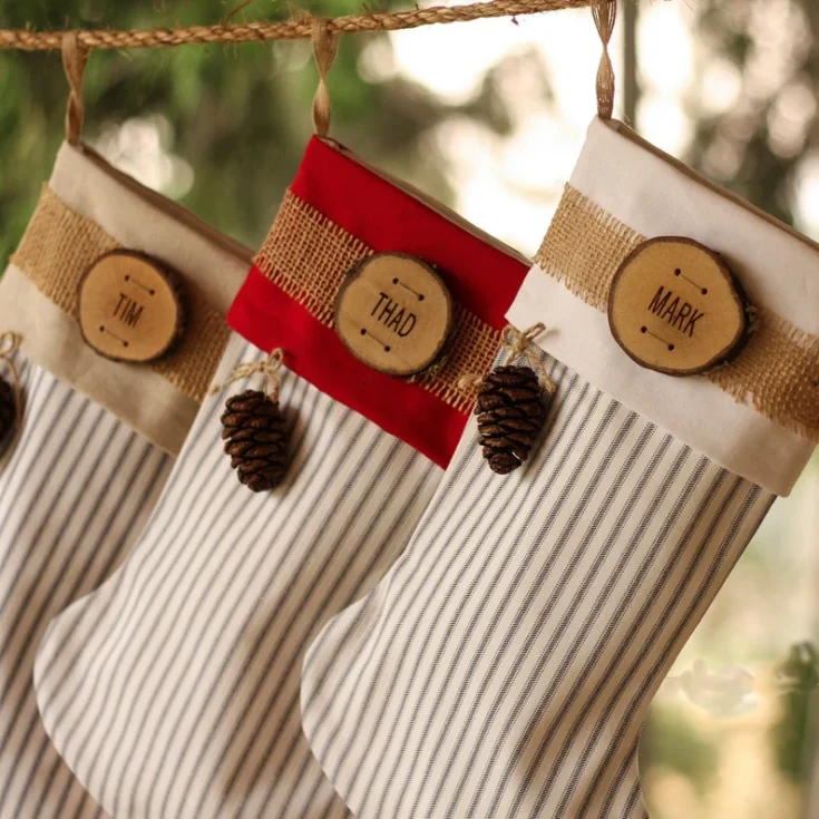 Image for Rustic Farmhouse Christmas Stocking 
