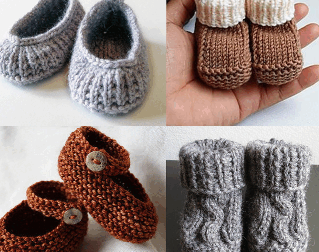 Adorable Knit Baby Booties Patterns That You Can Make!