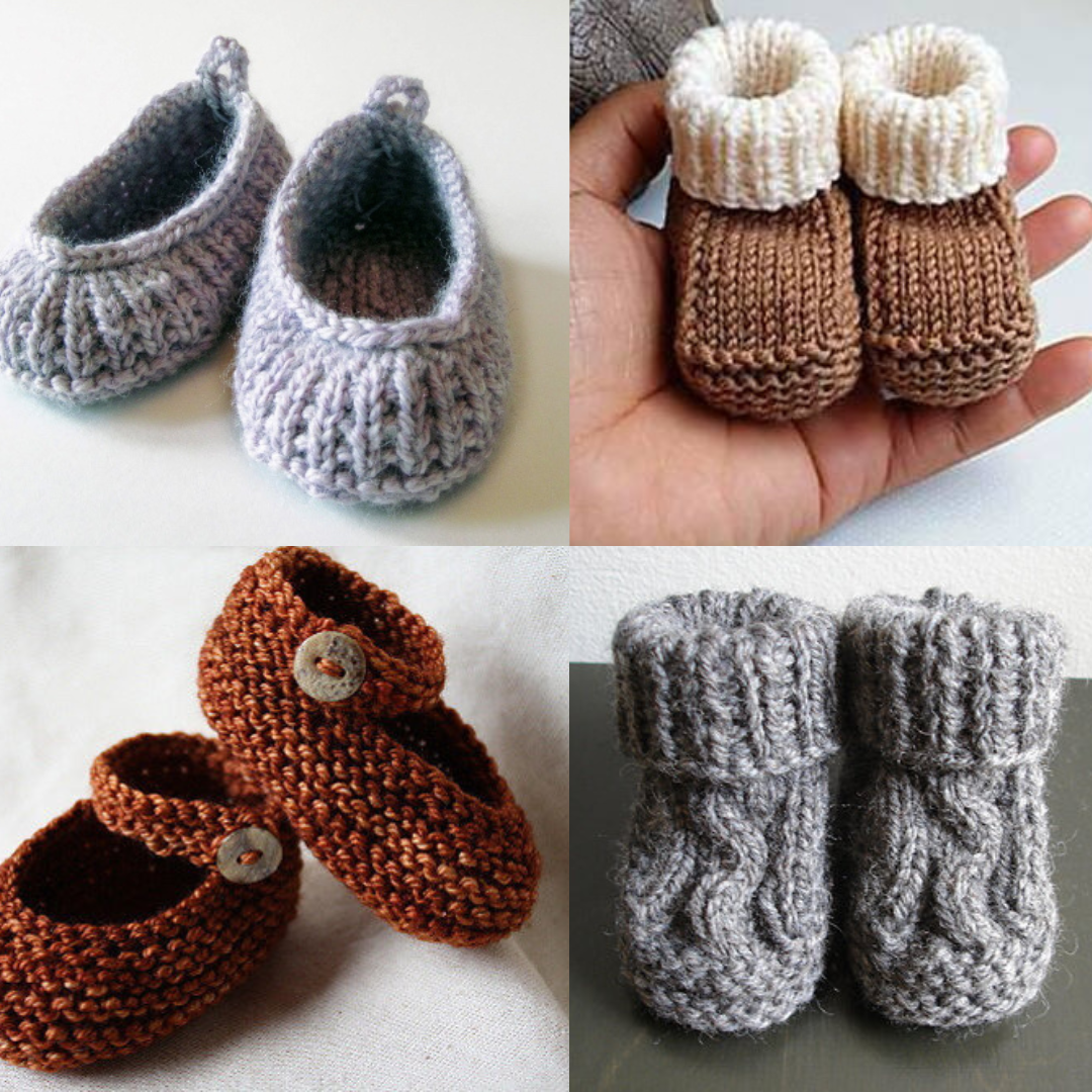 Adorable Knit Baby Booties Patterns That You Can Make! - Six Clever Sisters