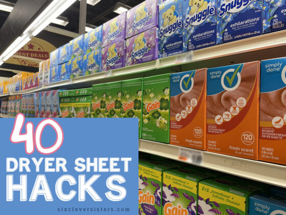 40 Dryer Sheet Hacks (did you know?!)