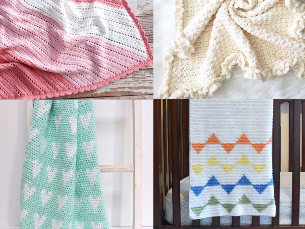 30 Crochet Baby Blanket Patterns (free & easy!)