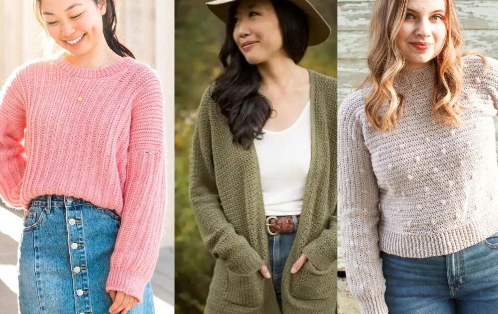 30 Free Crochet Sweater Patterns