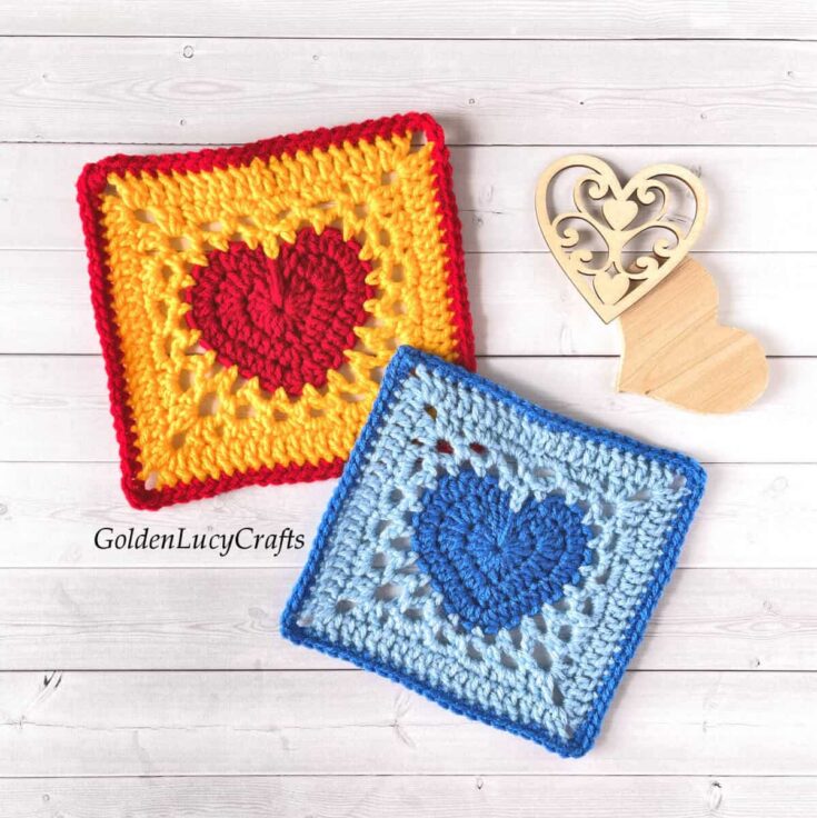Image for Crochet Heart Granny Square