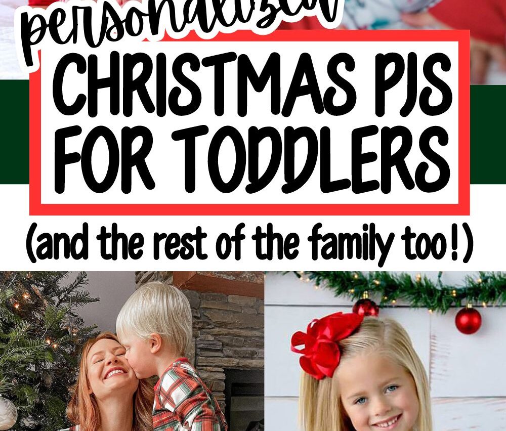 The Best Personalized Christmas PJs for Toddlers