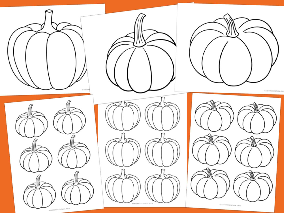 Pumpkin Templates {Black and White}