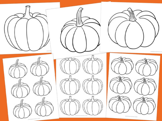 Pumpkin Templates {Black and White}