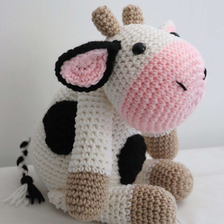 Image for Easy Cow Stuffie Crochet Pattern