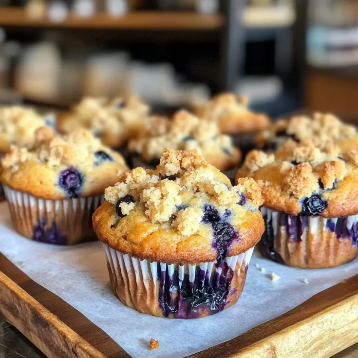 Image for Ultimate Blueberry Muffins Recipe with Sourdough Discard