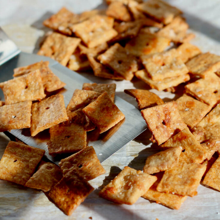 Image for Sourdough Discard Cheese Crackers