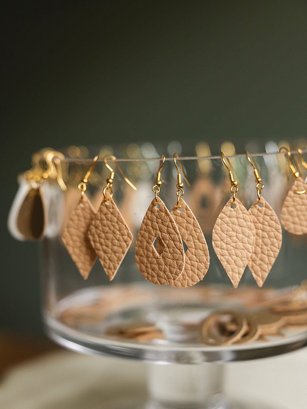 How to Make Earrings with Cricut | How to Make Cricut Earrings, Beginner Tutorial | Cricut Crafts you can make in minutes! | Earring cut file and step-by-step photo instructions on the Six Clever Sisters blog!