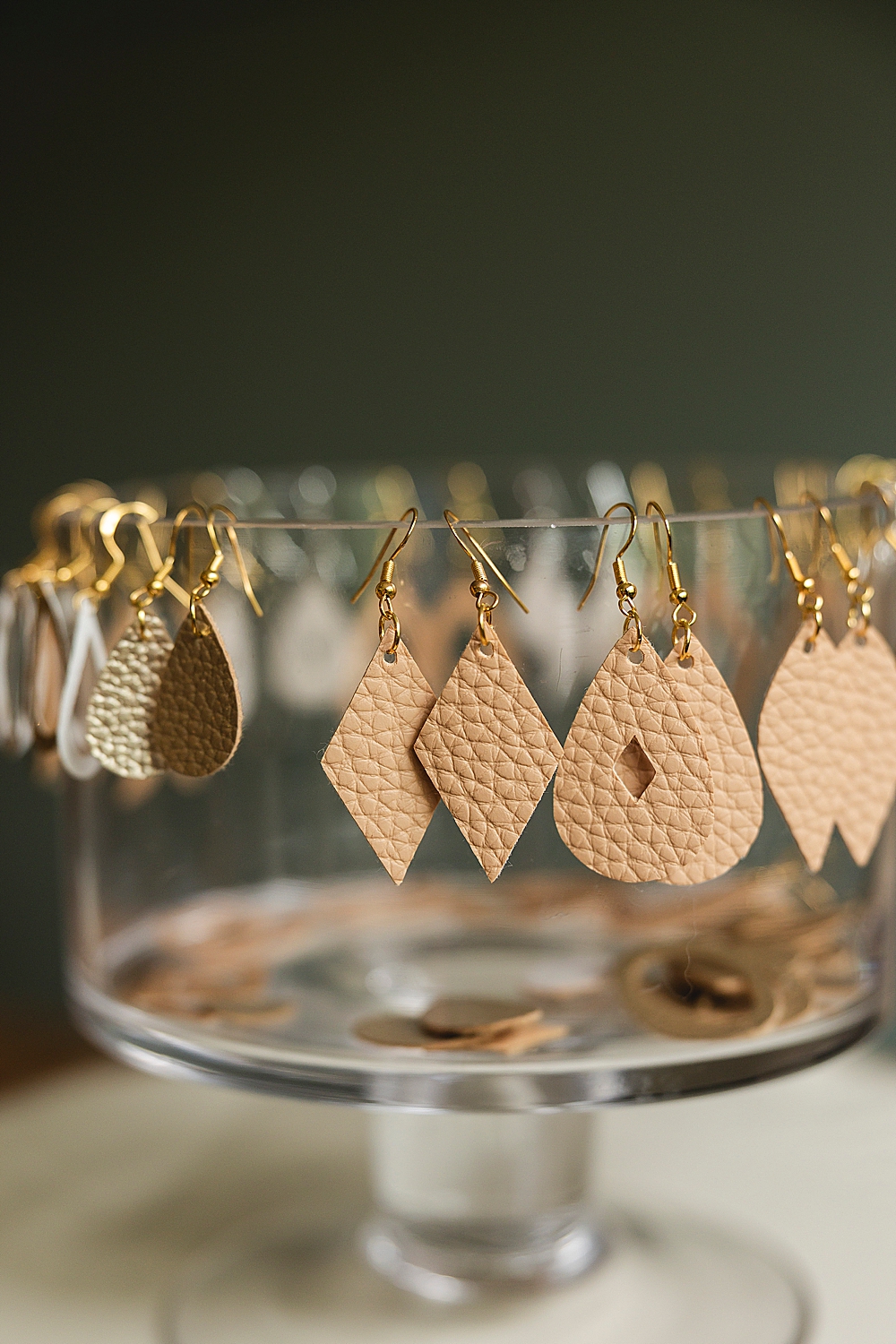 How to Make Earrings with Cricut | How to Make Cricut Earrings, Beginner Tutorial | Cricut Crafts you can make in minutes! | Earring cut file and step-by-step photo instructions on the Six Clever Sisters blog!