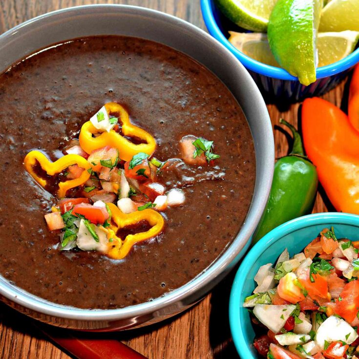Image for Instant Pot Spicy Black Bean Soup (Vegan)