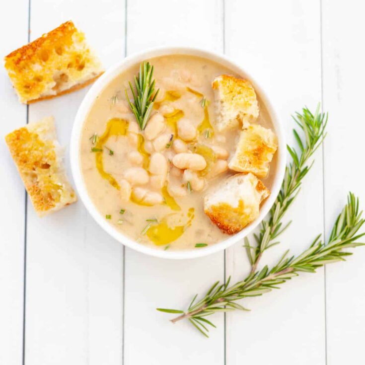 Image for Instant Pot Creamy White Bean Soup Recipe