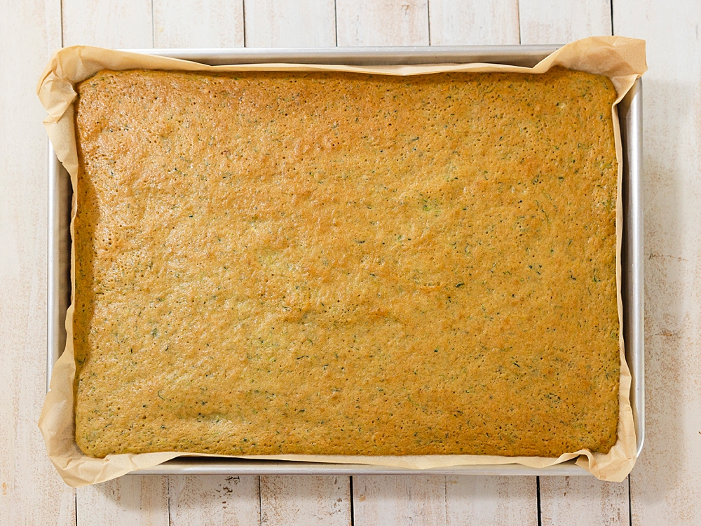 Zucchini cake that feeds a crowd