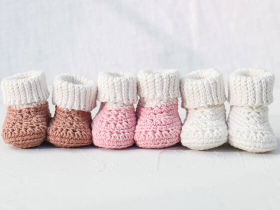 17 Free Patterns for Easy Crochet Baby Booties