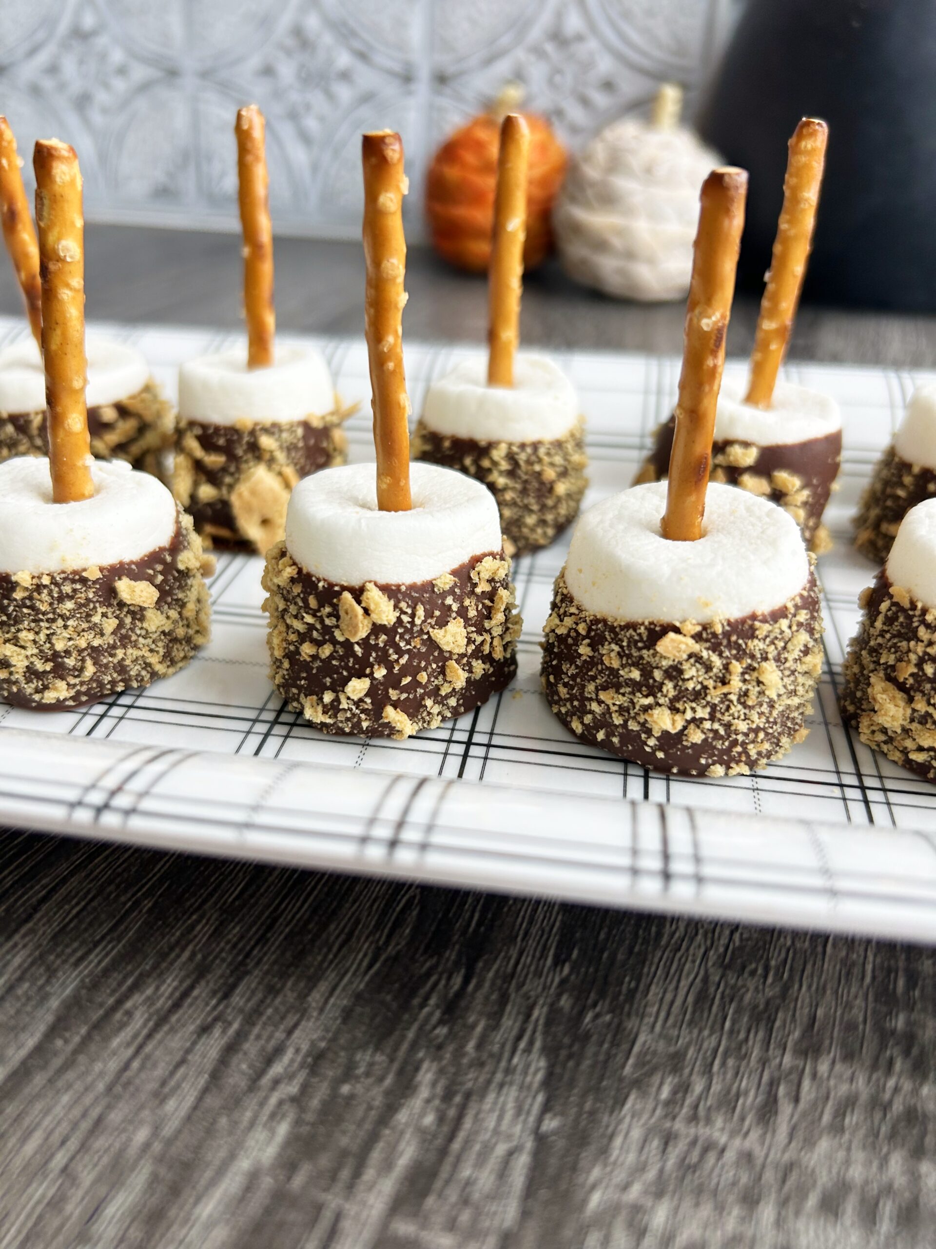 S'mores Pops | Easy Dessert | Kid Snack | Thanksgiving Treat for kids | Holiday treat | Marshmallow | Baby shower | Party favor | Birthday Party | Six Clever Sisters