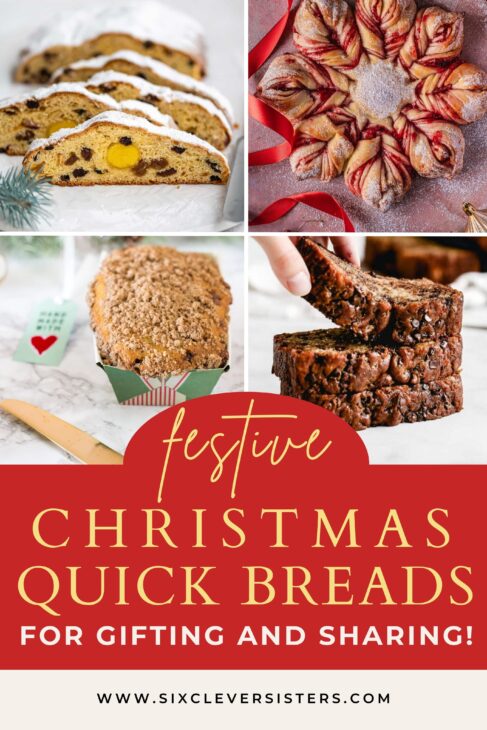 Christmas Quick Breads | Christmas Gift | DIY Gift | DIY Christmas | Christmas Breakfast | Christmas Treat | Baking | Bread | Cinnamon Roll 