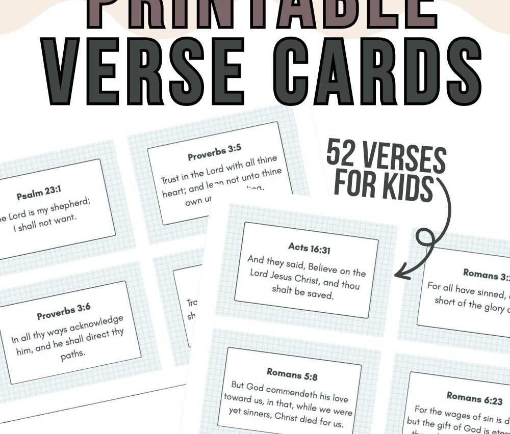 52 Bible Verses for Kids to Memorize