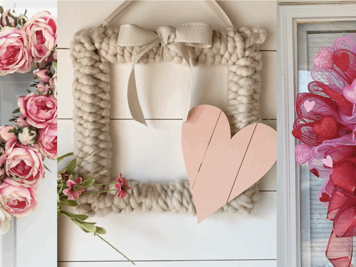 Easy and Pretty Valentines Day DIY Wreath Ideas