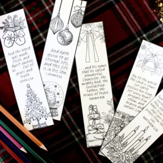 Free Printable Bible Verse Bookmarks to Color
