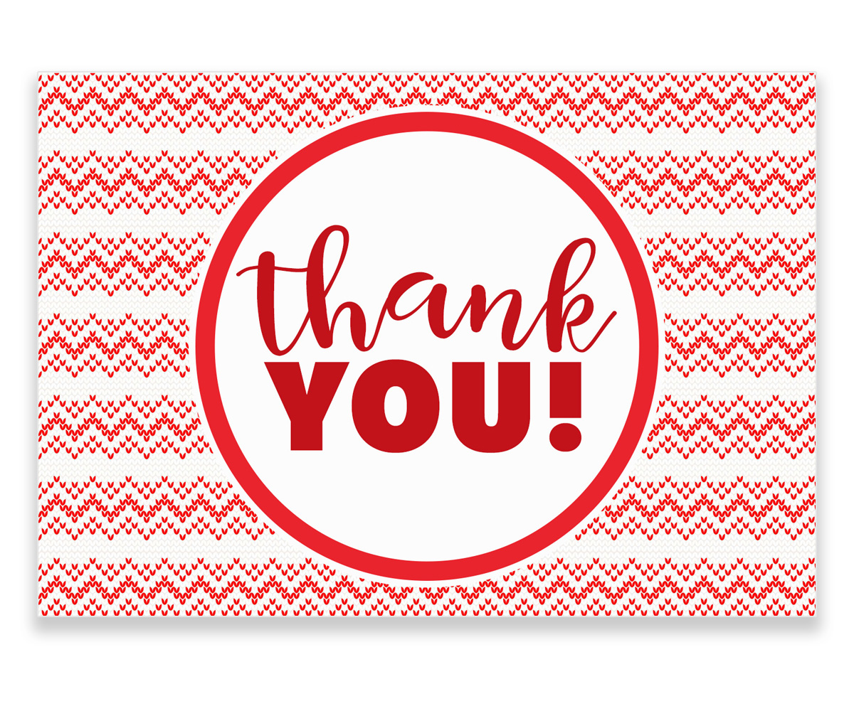  Free Printable Thank You Cards for Christmas Notes | Free Printable Christmas Thank You Cards PDF | free printable Christmas cards thank you notes | free printable holiday thank you cards on the Six Clever Sisters blog!