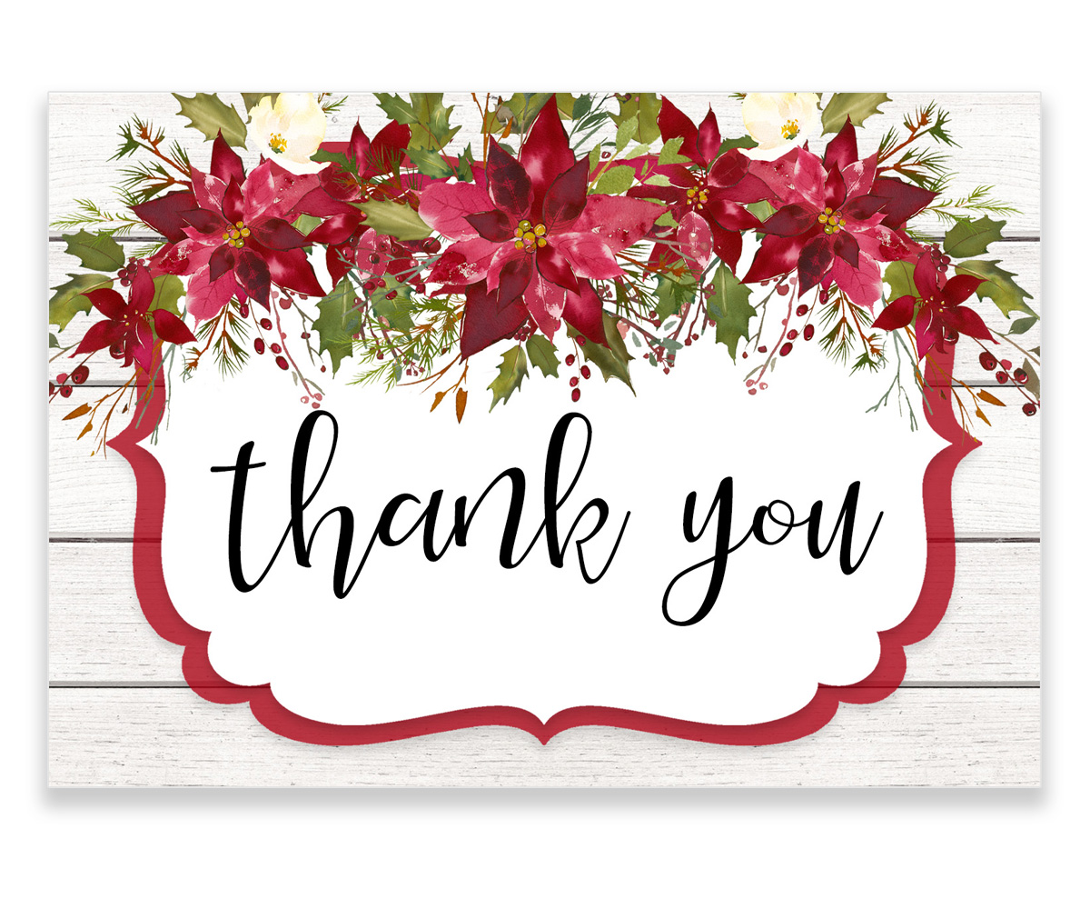  Free Printable Thank You Cards for Christmas Notes | Free Printable Christmas Thank You Cards PDF | free printable Christmas cards thank you notes | free printable holiday thank you cards on the Six Clever Sisters blog!