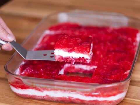 The Best Strawberry Jello Salad Recipe {frozen strawberries}