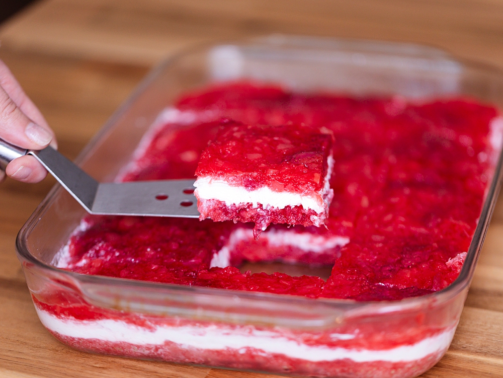 The Best Strawberry Jello Salad Recipe {frozen strawberries}