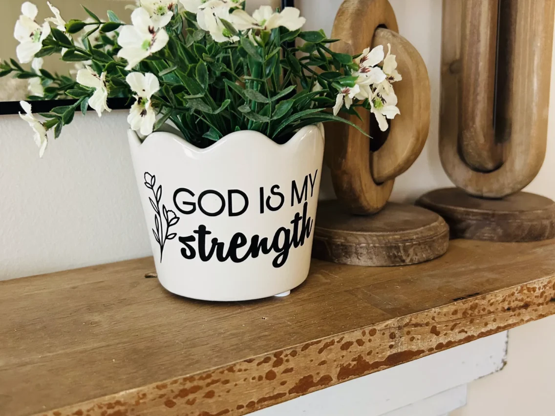 Potted Plant Vinyl (Beginner Cricut Tutorial)