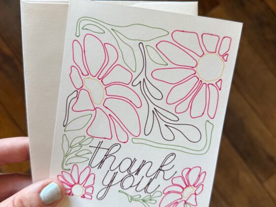 Circut Thank You Card (with Cricut Pens)