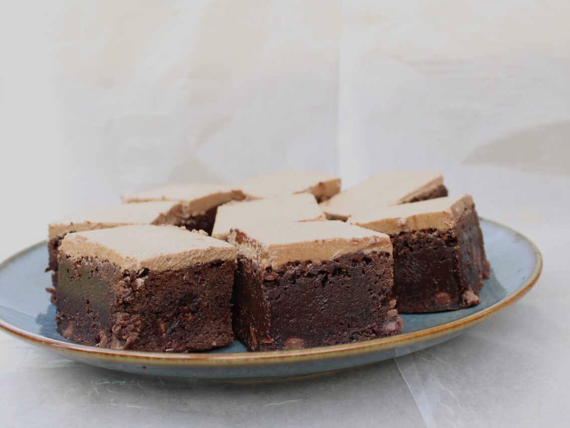 Ultimate Mocha Brownies Topped with Creamy Frosting