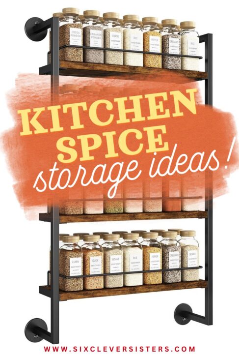 Organize your kitchen with these clever spice storage ideas! From drawer organizers to wall racks and budget-friendly solutions, find the best way to store spices in any space.