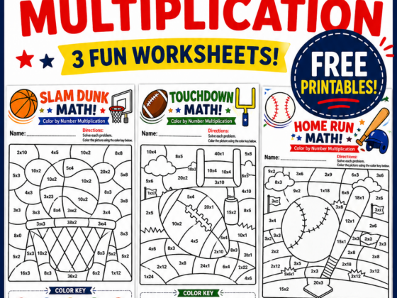 Color by Number Multiplication – Free Printables