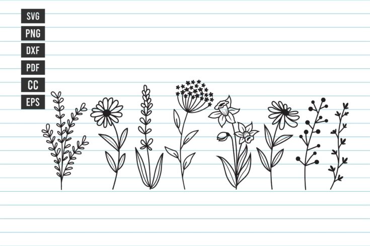 Image for Flowers SVG Wildflower